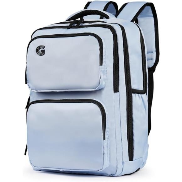 Travel Laptop Backpack, 17 inch Carry on Backpack Flight Approved. /light blue - Picture 1 of 6